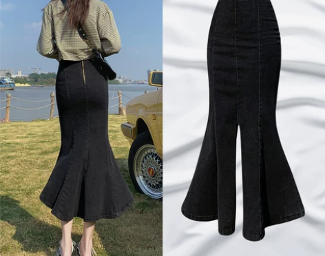 牛仔裙女2023新款夏春秋设计感小众包臀裙...