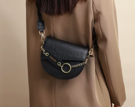 Viney包包新款2021斜挎马鞍包腋下小...