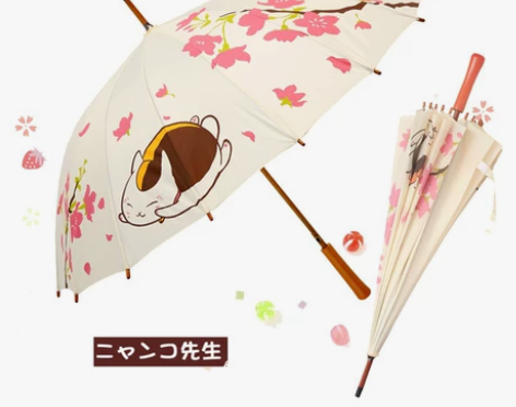 热卖16骨自动长柄雨伞日系动漫伞