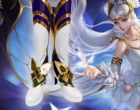 王者cos鞋荣耀貂蝉星元新版皮肤金色仲夏夜...