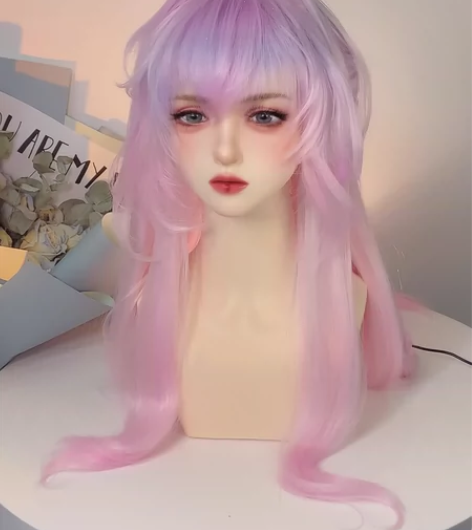 王昭君星穹之声cos假发造型展示 自然系造...