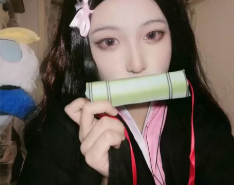鬼灭之刃祢豆子cos服 m，l码，有道具有...