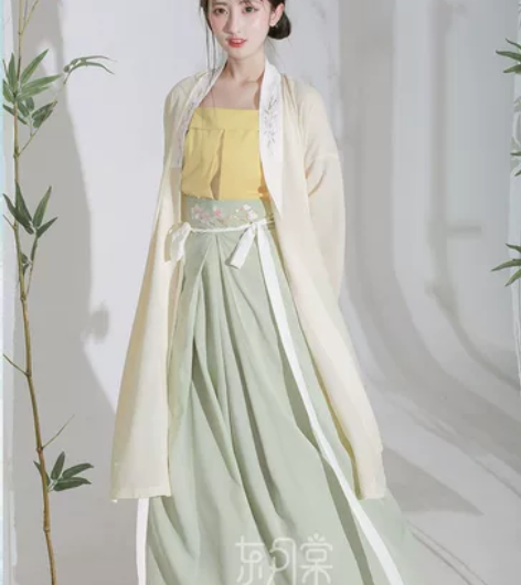 古韵坊清风笺多色款宋制汉服三件套夏季日常原...