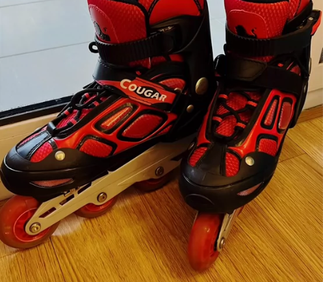 美洲狮旱冰鞋，质量超好的，买来只滑过两次，...