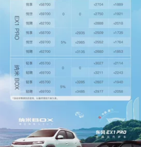 东风纳米box新款！五门四座纯电动小潮车！...
