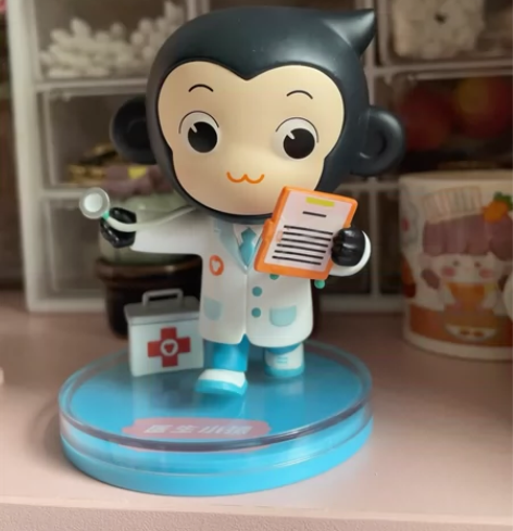 医生小猿手办 小猿手办，无包装盒，图片为实...