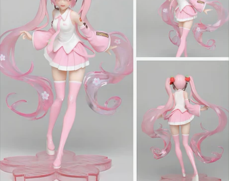 未来初音手办樱花初音景品美少女动漫二次元桌...