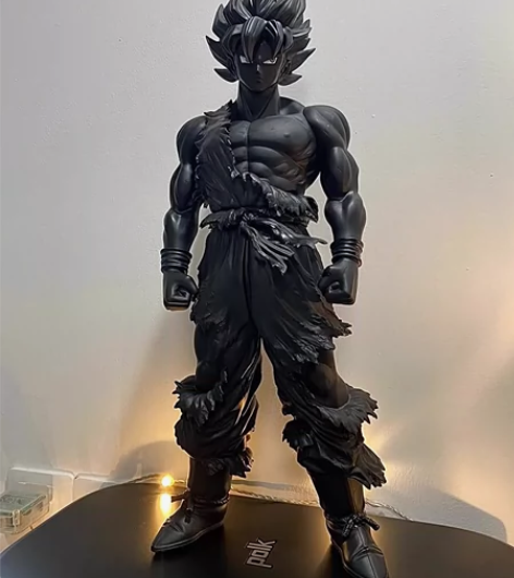 40cm 超大龙珠悟空黑化手办 整个手办喷...