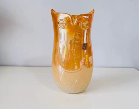 猫头鹰花瓶 高约33.5cm口内径约16....
