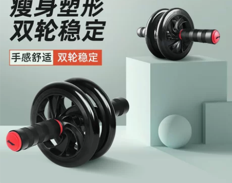 李宁双轮健腹轮男士家用运动健身器材腹肌速成...
