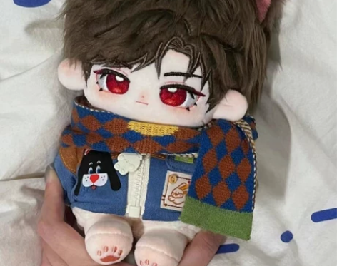 正版同款光与夜之恋陆沉20厘米棉花娃娃动漫...