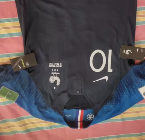 法国队2018世界杯夺冠主场球员版球衣  ...