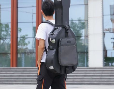 吉他盒背带 古典民谣吉它盒拓展包电吉他电贝...