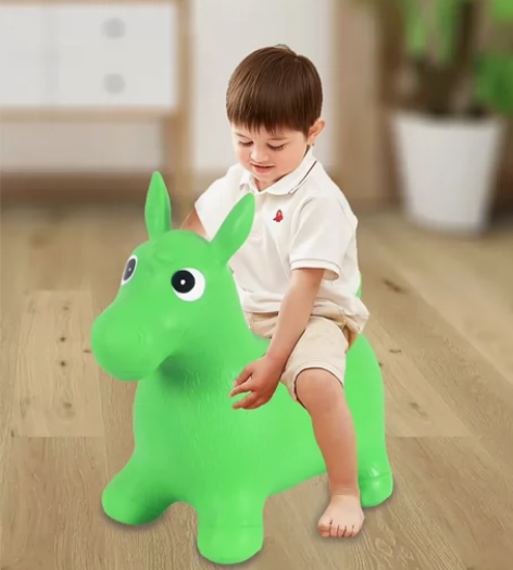 哈哈球跳跳马儿童跳跳鹿宝宝充气马户外玩具加...