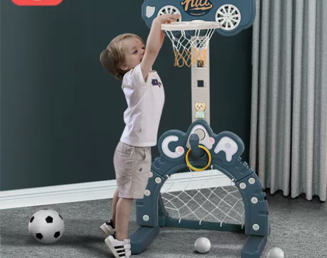 儿童篮球架室内可升降宝宝1-2-3-6周岁...