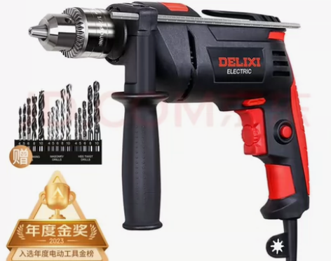 德力西电气冲击钻工业级手电钻电钻两用多功能...
