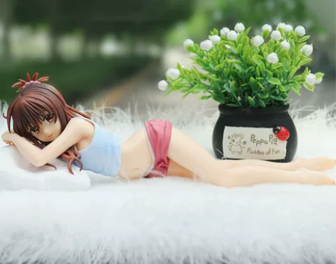 国产动漫结城美柑手办模型摆件性感美少女睡姿...