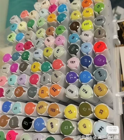 斯塔GM酒精油性80色64.8元马克笔双头...