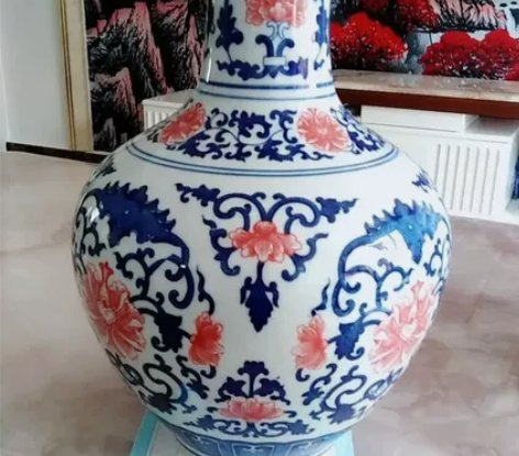 特价处理全新青花釉里红赏瓶瓷瓶景德镇陶瓷器...