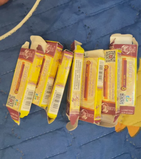 老人头美术用品橡皮擦一个都没用，一直放着成...