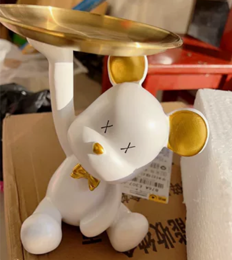 【清货款】暴力熊托盘摆件 玄关钥匙收纳 钥...