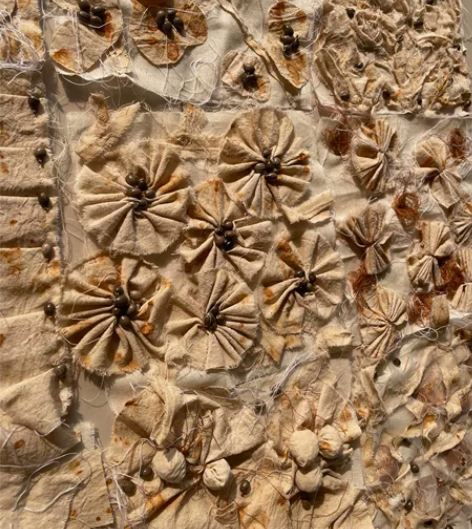 【20x20cm】锈染 铁锈染面料改造，面...