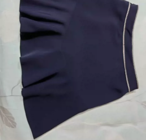 全新紫涵藏蓝色百搭鱼尾裙短裙 无吊牌 侧拉...