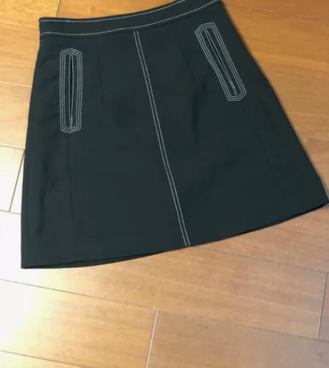 韩版秋冬款黑色A字裙一步裙包臀裙 L码，有...