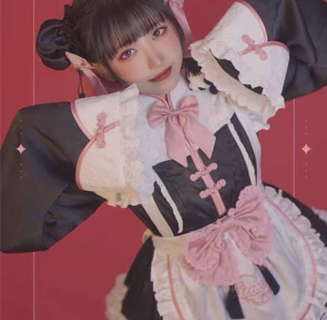 【缎面现货】Stasera~熊猫女仆~日系...