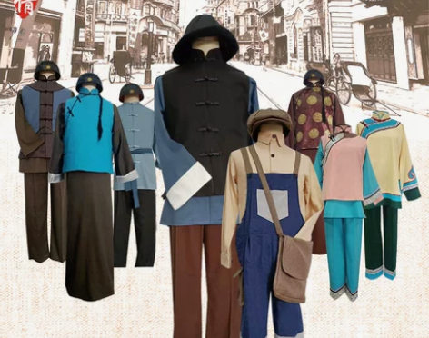 民国上海滩百姓古装老爷商贩掌柜服装管家黄包...