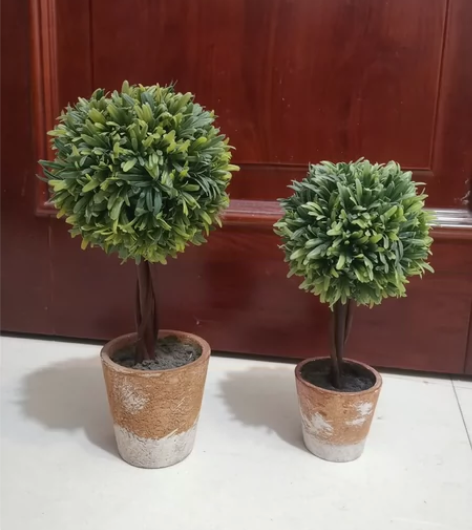 仿真绿植摆件装饰 大32厘米高 小26厘米...