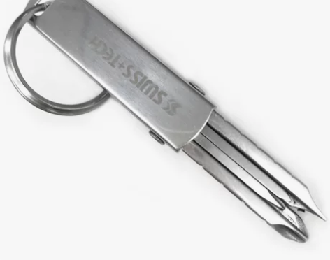 折叠螺丝刀便携式十字一字多功能钥匙扣迷你随...