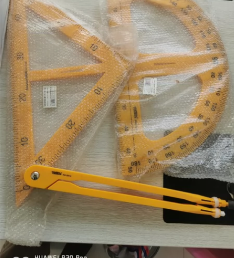 全新教学用的三角板圆规半圆15元自提 感兴...