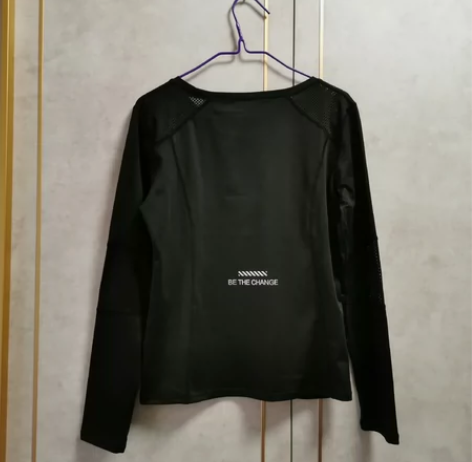 转闲置女士瑜伽服健身服长袖，速干运动服上衣...