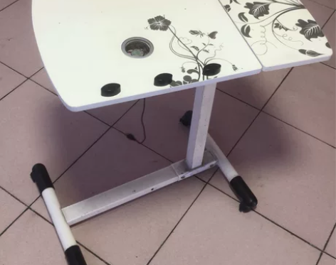 闲置带USB散热笔记本电脑桌 钢琴烤漆桌面...