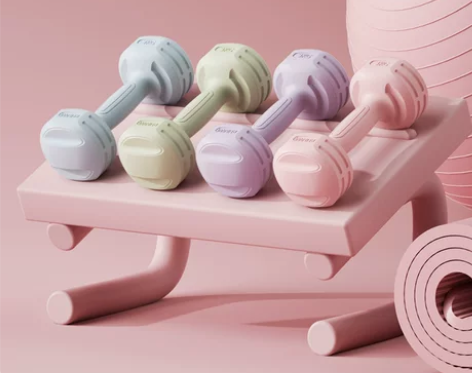 朗威哑铃女士健身家用器材儿童瑜伽女壶铃式练...