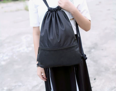 定制束口袋抽绳双肩包旅行旅游轻便简易大容量...