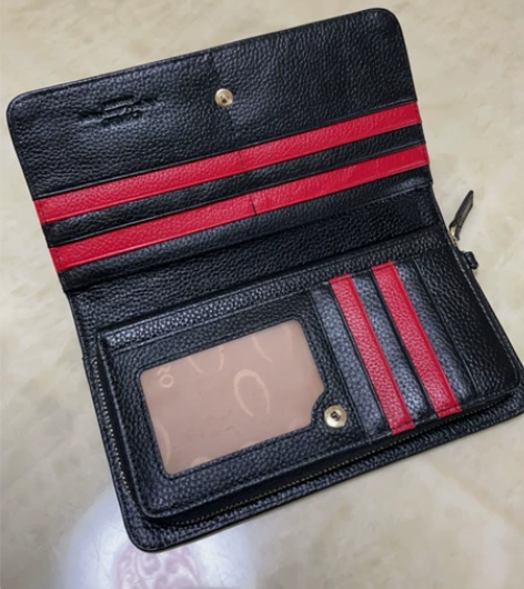 男士女士通用皮质手拿包 可放在各种卡 内附...