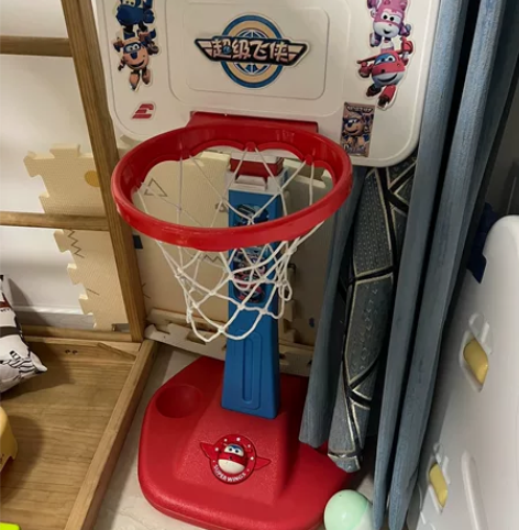 仅自提 超级飞侠宝宝儿童篮球架可升降室内玩...