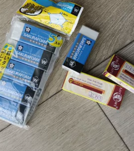 艺考结束闲置 樱花橡皮3.5元 原价6元老...