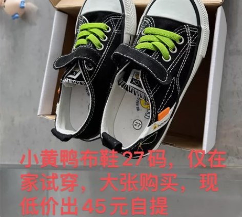 布鞋27码，仅试穿，全新仅试穿，实体商超购...