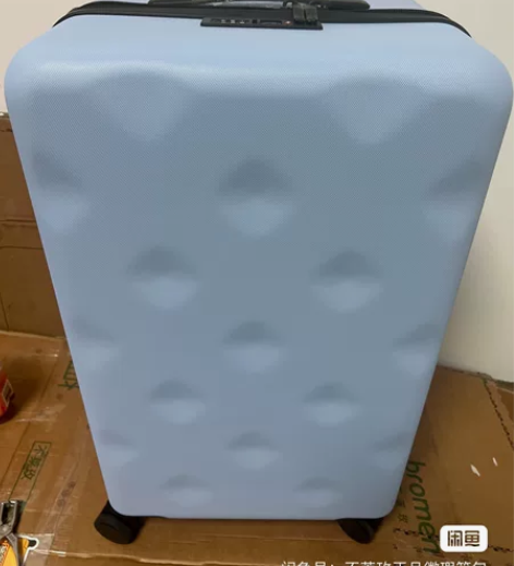 不莱玫行李箱22plus浅蓝色拉杆箱大容量...