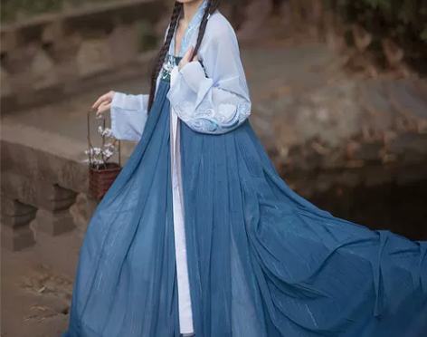 ?桔屿 南汉服女 正品原创 唐制对襟齐胸襦...