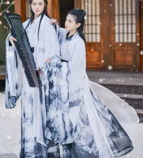 如梦霓裳汉服男女同款全套（没有黑色中衣） ...