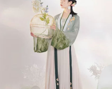 蝉佩原创汉服女【慕夏】正品唐制齐腰襦裙古装...