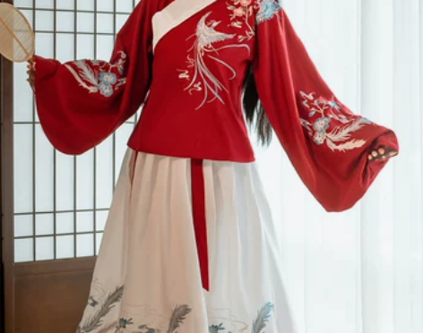 ?艺缕汉服一套＋不知道哪家的大袖衫 上黑下...