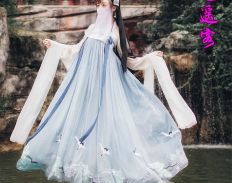 汉服女齐胸襦裙改良古装中国风超仙气飘逸学生...