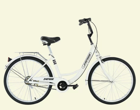 自行车女款轻便实心胎女士复古24寸26大学...