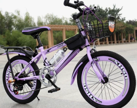 儿童自行车女孩女童公主款6-8-10-12...