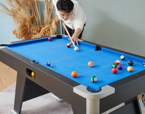 抖音同款皇冠台球桌可折叠家用桌球台小型儿童...